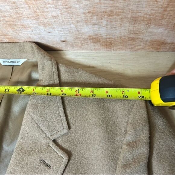 Vintage 100% Camel Hair Men’s Overcoat Size Large By PBM Made In Philadelphia!!! - Picture 5 of 10